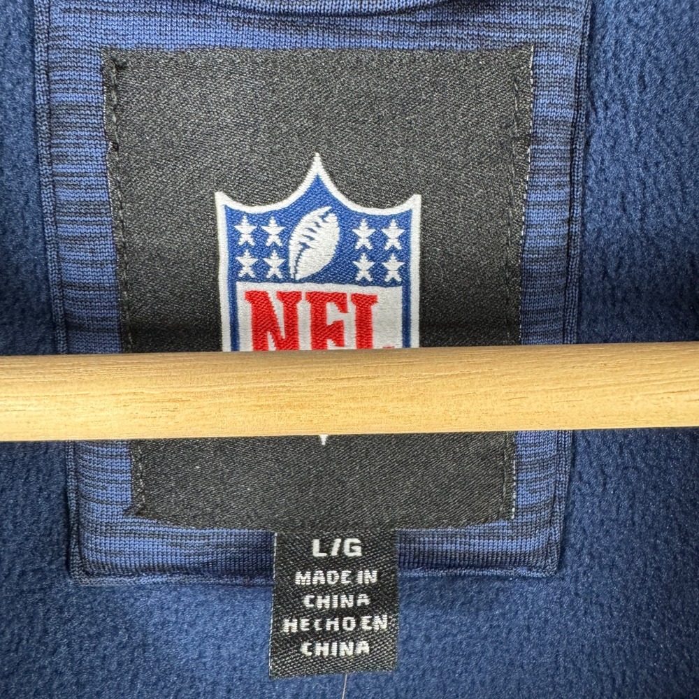 NFL Denver Broncos High Jump Jacket Navy Orange Full Zip Fleece Mens Large NEW - Picture 5 of 11